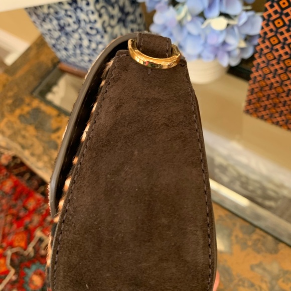 Tory Burch Britten Brown Leopard Shoulder Bag - Picture 7 of 11